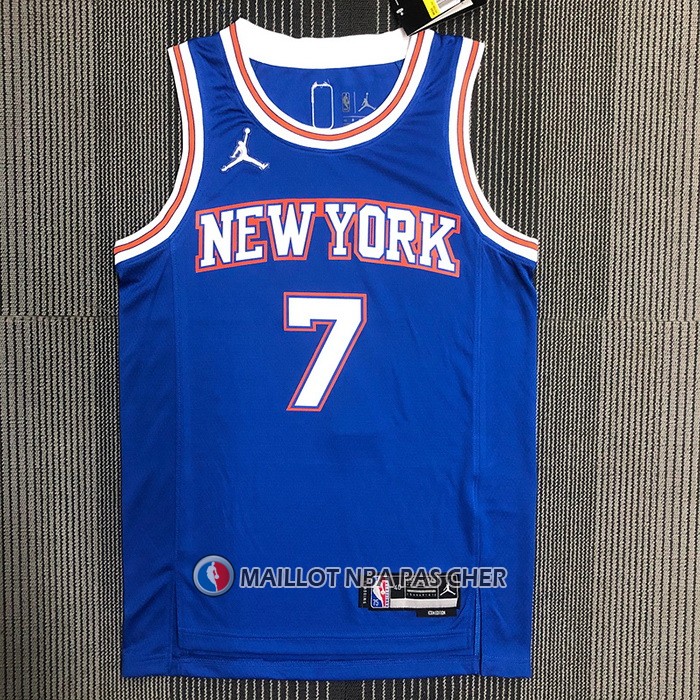 Maillot New York Knicks Carmelo Anthony NO 7 Statement 2020-21 Bleu